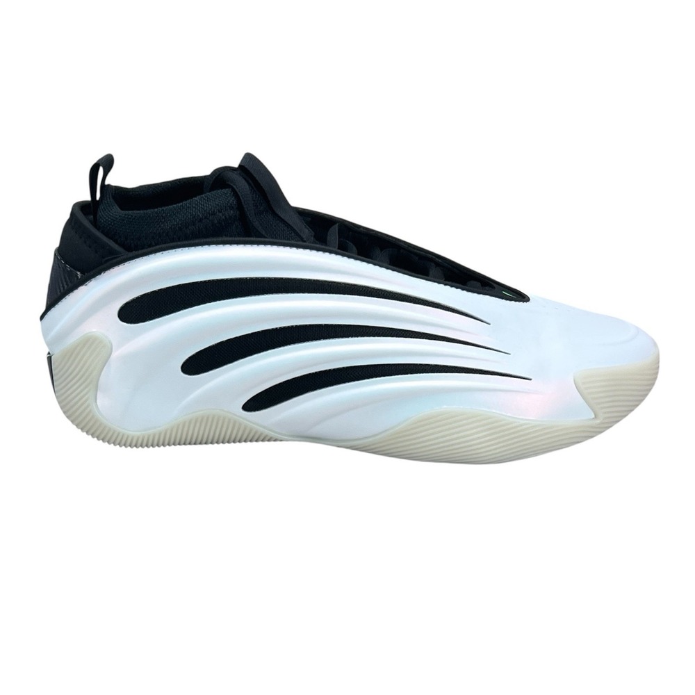 adidas Harden Volume 9 Cloud White Black Basketball Shoe JR2504 Mens Size 12